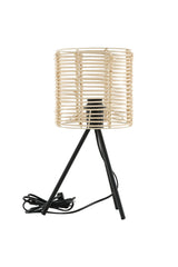 Fence Tischlampe - schwarz/Rattan - Tischlampen - ALVAHOME