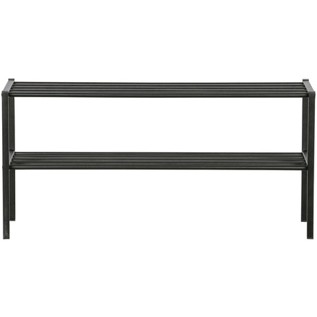 Ferro Schuhregal - schwarz/Eisen - Schuhregale - ALVAHOME