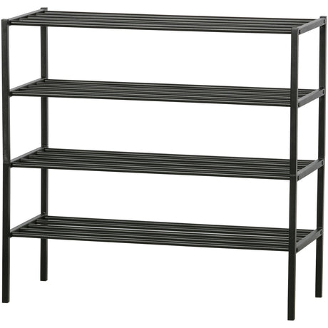 Ferro Schuhregal - schwarz/Eisen - Schuhregale - ALVAHOME