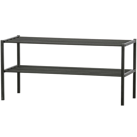 Ferro Schuhregal - schwarz/Eisen - Schuhregale - ALVAHOME