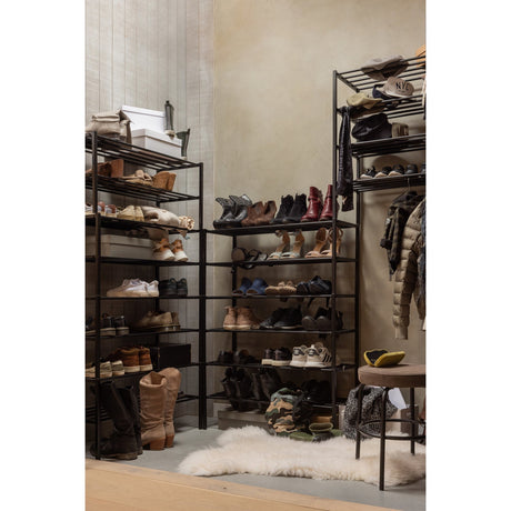 Ferro Schuhregal V2 - schwarz/Eisen - Schuhregale - ALVAHOME