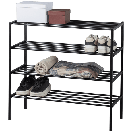 Ferro Schuhregal V2 - schwarz/Eisen - Schuhregale - ALVAHOME