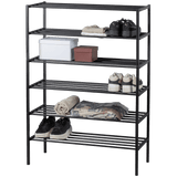 Ferro Schuhregal V3 - schwarz/Eisen - Schuhregale - ALVAHOME