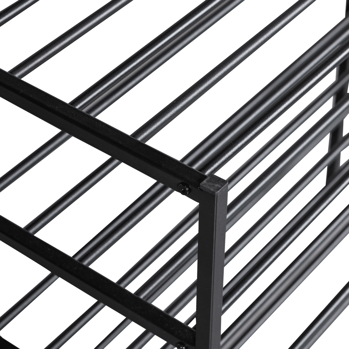 Ferro Schuhregal V3 - schwarz/Eisen - Schuhregale - ALVAHOME