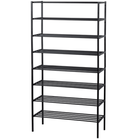 Ferro Schuhregal V4 - schwarz/Eisen - Schuhregale - ALVAHOME