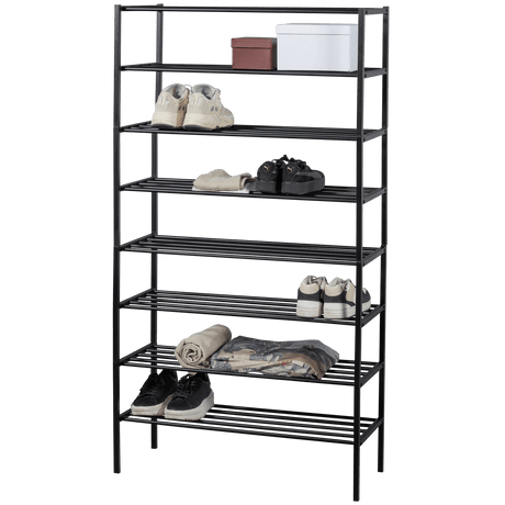Ferro Schuhregal V4 - schwarz/Eisen - Schuhregale - ALVAHOME