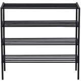 Ferro Schuhregal V4 - schwarz/Eisen - Schuhregale - ALVAHOME