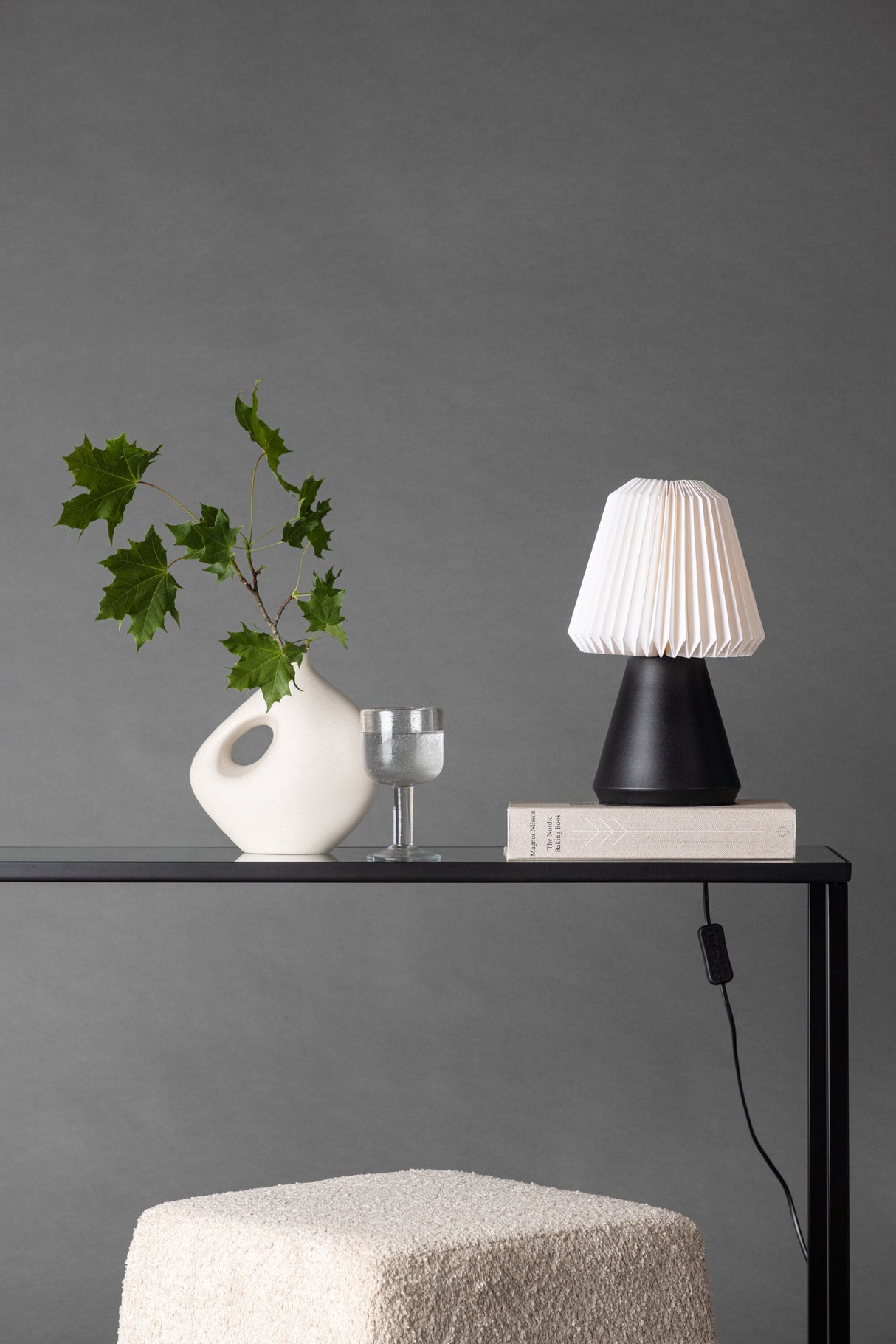Fjällen Tischlampe - schwarz/Papier - Tischlampen - ALVAHOME