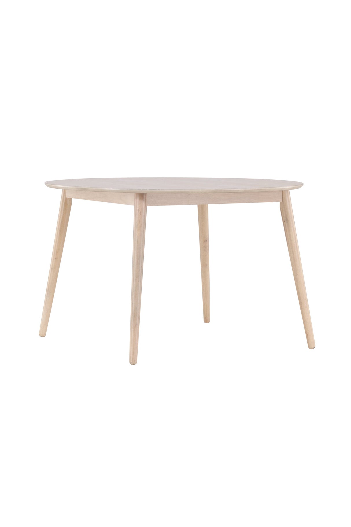 Flora runder Esstisch - white - wash/Gummi - Holz - Runde Esstische - ALVAHOME