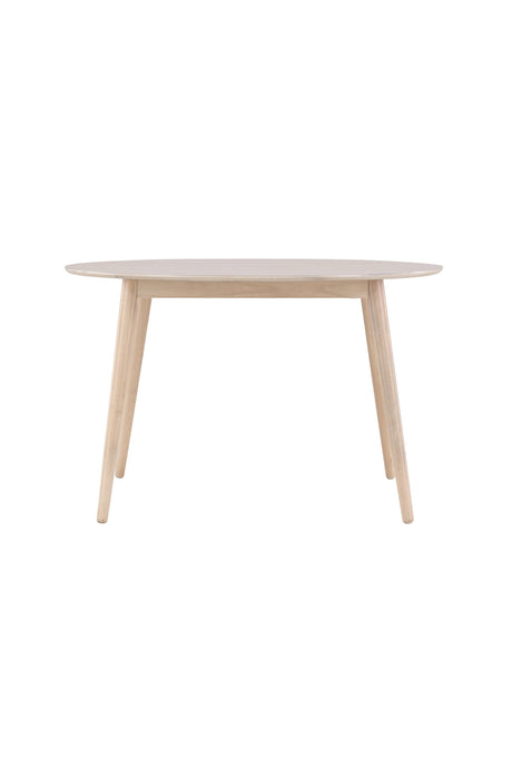 Flora runder Esstisch - white - wash/Gummi - Holz - Runde Esstische - ALVAHOME