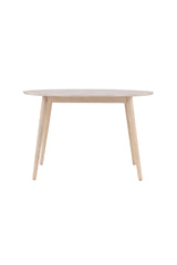 Flora runder Esstisch - white - wash/Gummi - Holz - Runde Esstische - ALVAHOME