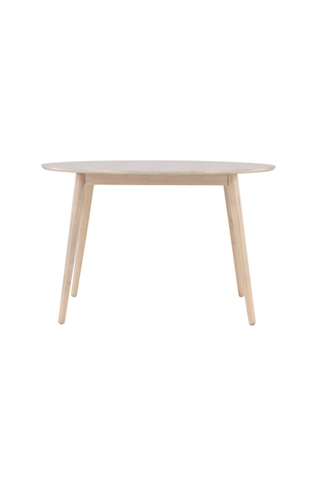 Flora runder Esstisch - white - wash/Gummi - Holz - Runde Esstische - ALVAHOME