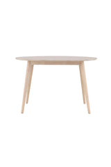 Flora runder Esstisch - white - wash/Gummi - Holz - Runde Esstische - ALVAHOME