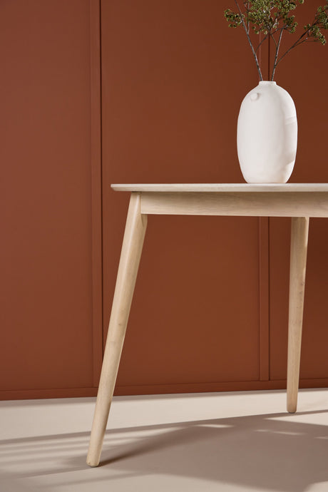 Flora runder Esstisch - white - wash/Gummi - Holz - Runde Esstische - ALVAHOME