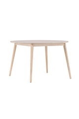Flora runder Esstisch - white - wash/Gummi - Holz - Runde Esstische - ALVAHOME