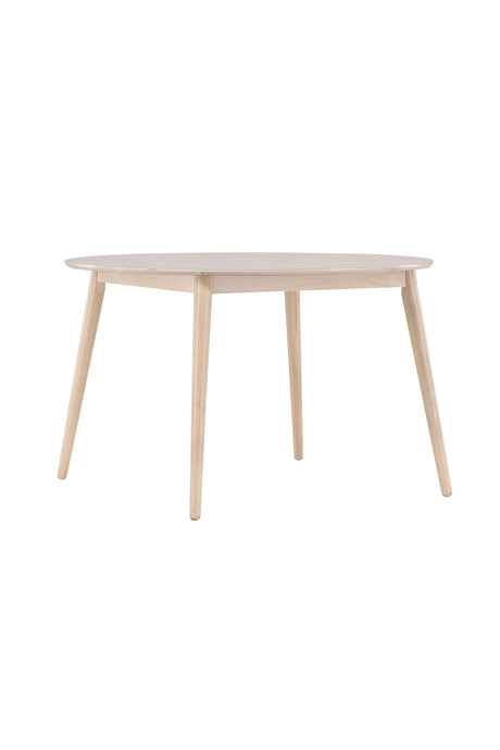 Flora runder Esstisch - white - wash/Gummi - Holz - Runde Esstische - ALVAHOME