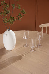 Flora runder Esstisch - white - wash/Gummi - Holz - Runde Esstische - ALVAHOME