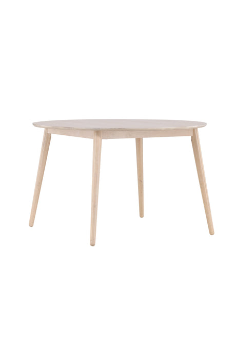 Flora runder Esstisch - white - wash/Gummi - Holz - Runde Esstische - ALVAHOME