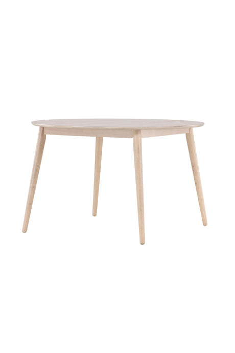 Flora runder Esstisch - white - wash/Gummi - Holz - Runde Esstische - ALVAHOME