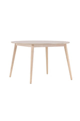 Flora runder Esstisch - white - wash/Gummi - Holz - Runde Esstische - ALVAHOME