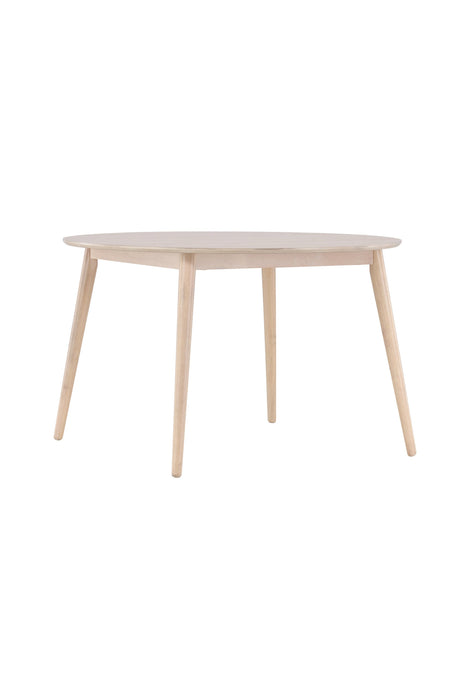 Flora runder Esstisch - white - wash/Gummi - Holz - Runde Esstische - ALVAHOME