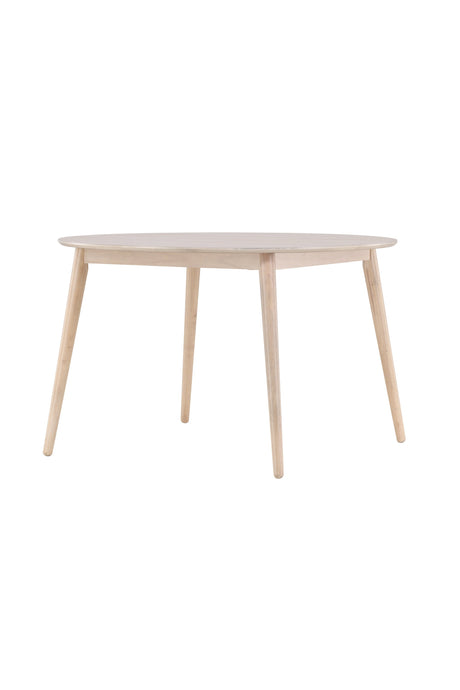 Flora runder Esstisch - white - wash/Gummi - Holz - Runde Esstische - ALVAHOME