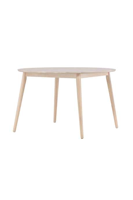 Flora runder Esstisch - white - wash/Gummi - Holz - Runde Esstische - ALVAHOME