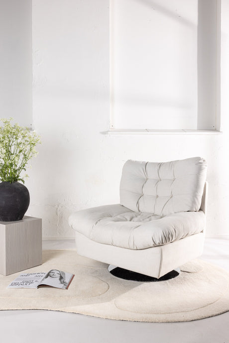 Florens Sessel - off - white/Stahl - Sessel - ALVAHOME
