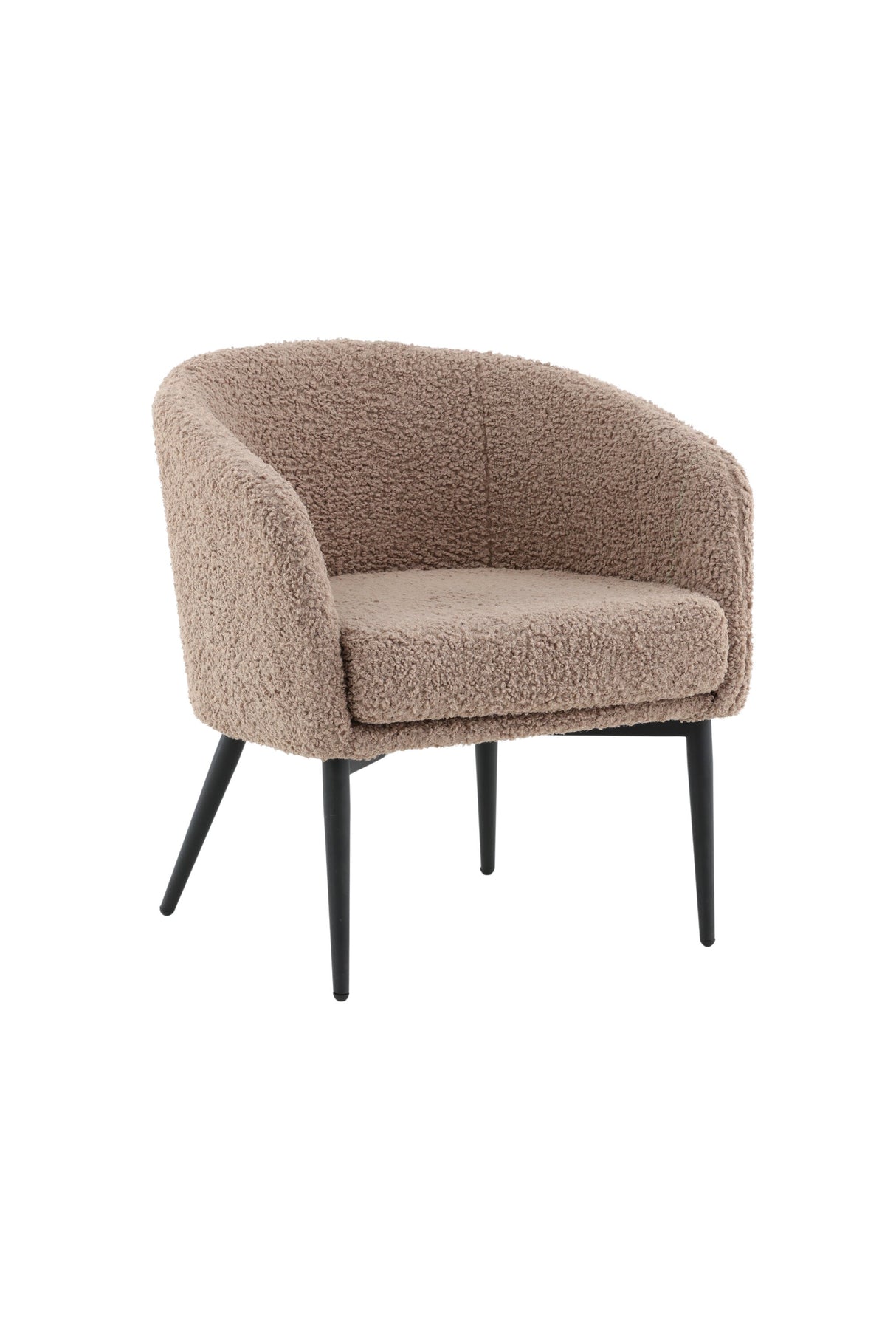 Fluffy Sessel - braun/Polyester - Teddy - Sessel - ALVAHOME