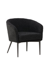 Fluffy Sessel - schwarz/Polyester - Teddy - Sessel - ALVAHOME
