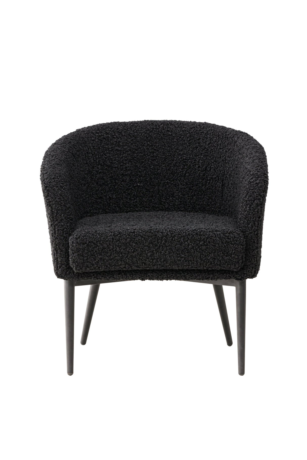 Fluffy Sessel - schwarz/Polyester - Teddy - Sessel - ALVAHOME