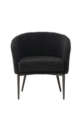 Fluffy Sessel - schwarz/Polyester - Teddy - Sessel - ALVAHOME