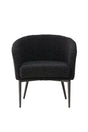 Fluffy Sessel - schwarz/Polyester - Teddy - Sessel - ALVAHOME