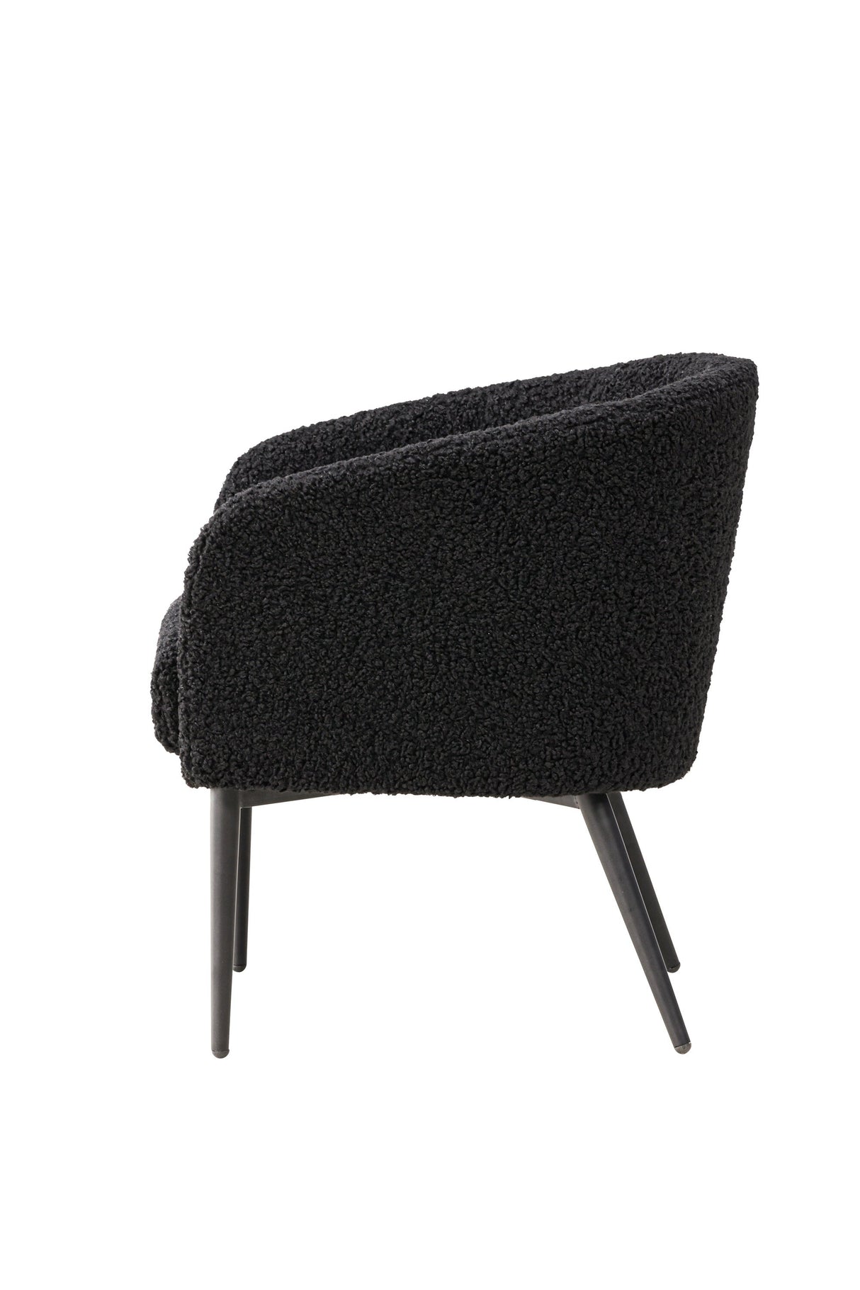 Fluffy Sessel - schwarz/Polyester - Teddy - Sessel - ALVAHOME