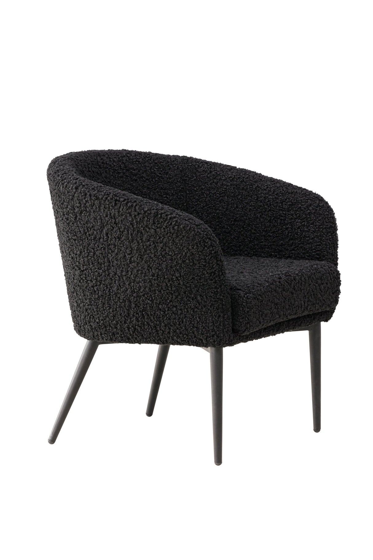 Fluffy Sessel - schwarz/Polyester - Teddy - Sessel - ALVAHOME