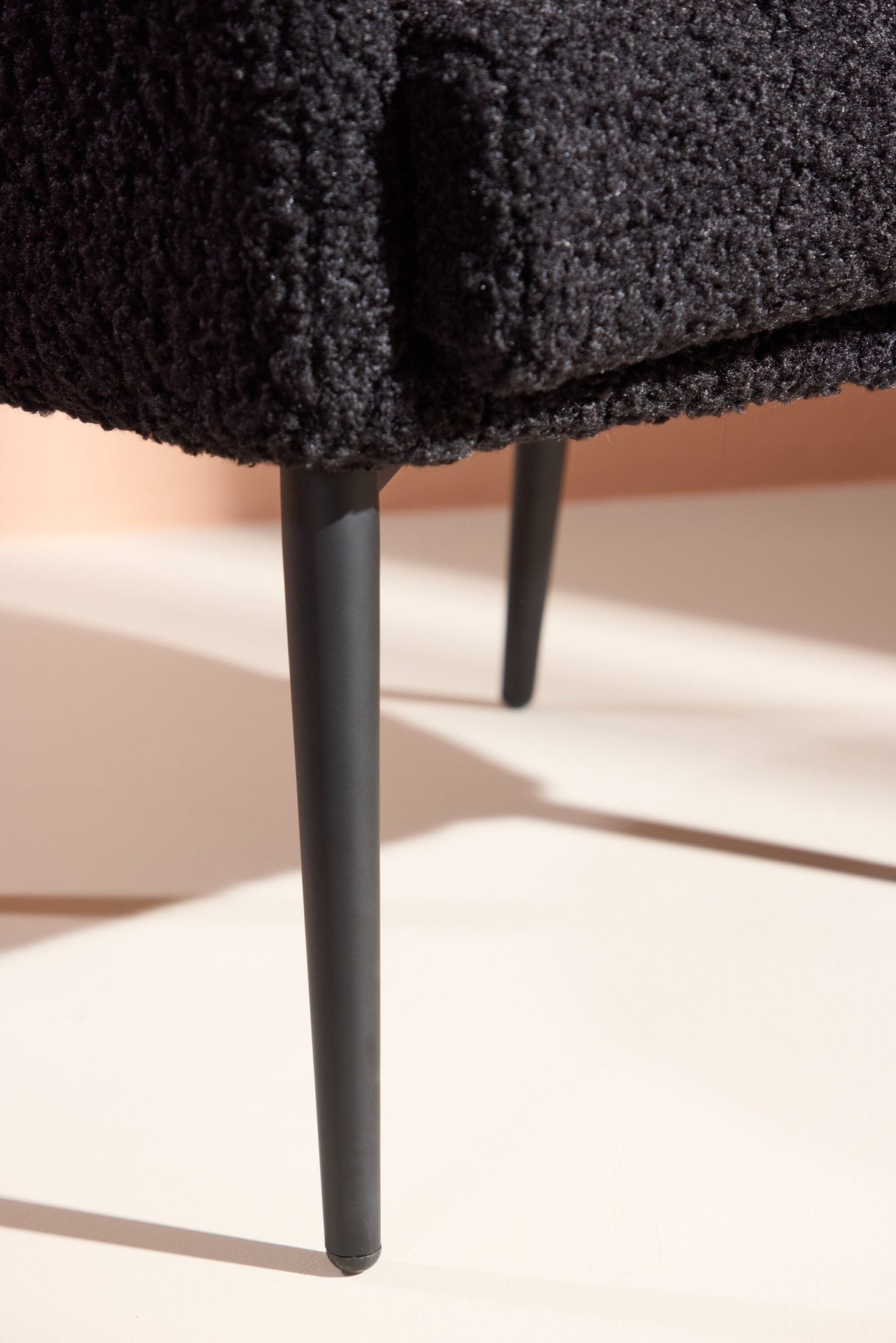 Fluffy Sessel - schwarz/Polyester - Teddy - Sessel - ALVAHOME