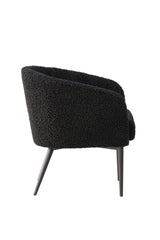 Fluffy Sessel - schwarz/Polyester - Teddy - Sessel - ALVAHOME