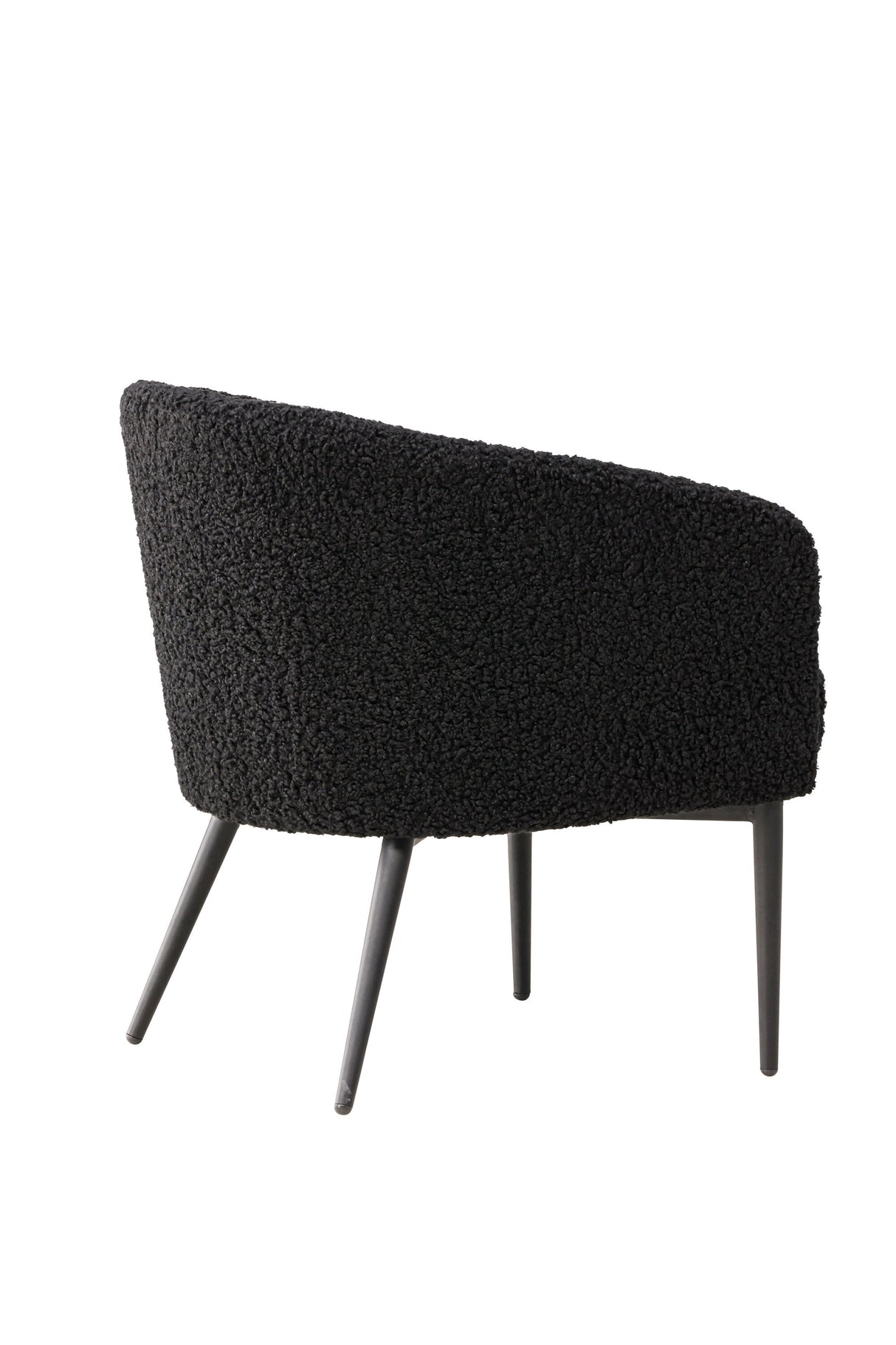Fluffy Sessel - schwarz/Polyester - Teddy - Sessel - ALVAHOME