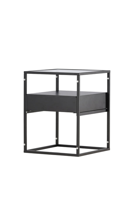 Fortaleza Beistelltisch - schwarz/Stahl - Beistelltische - ALVAHOME