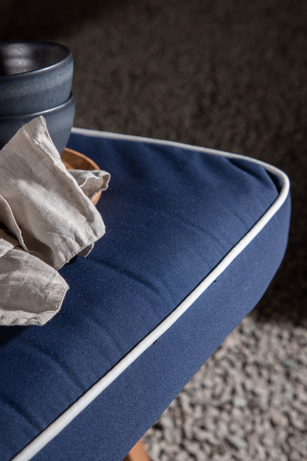 Fura Outdoor - Sitzpolster - blau/Polyester - Outdoor - Sitzpölster - ALVAHOME