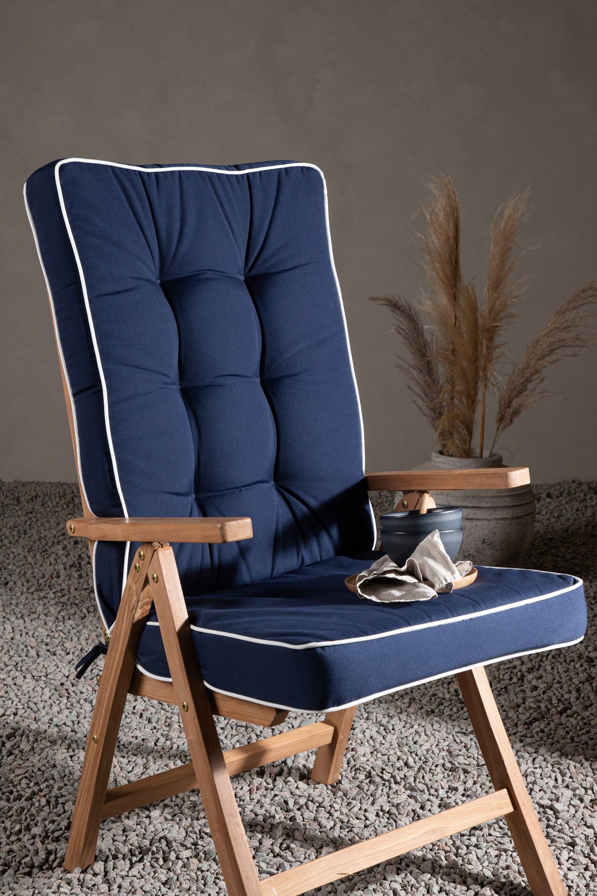 Fura Outdoor - Sitzpolster - blau/Polyester - Outdoor - Sitzpölster - ALVAHOME
