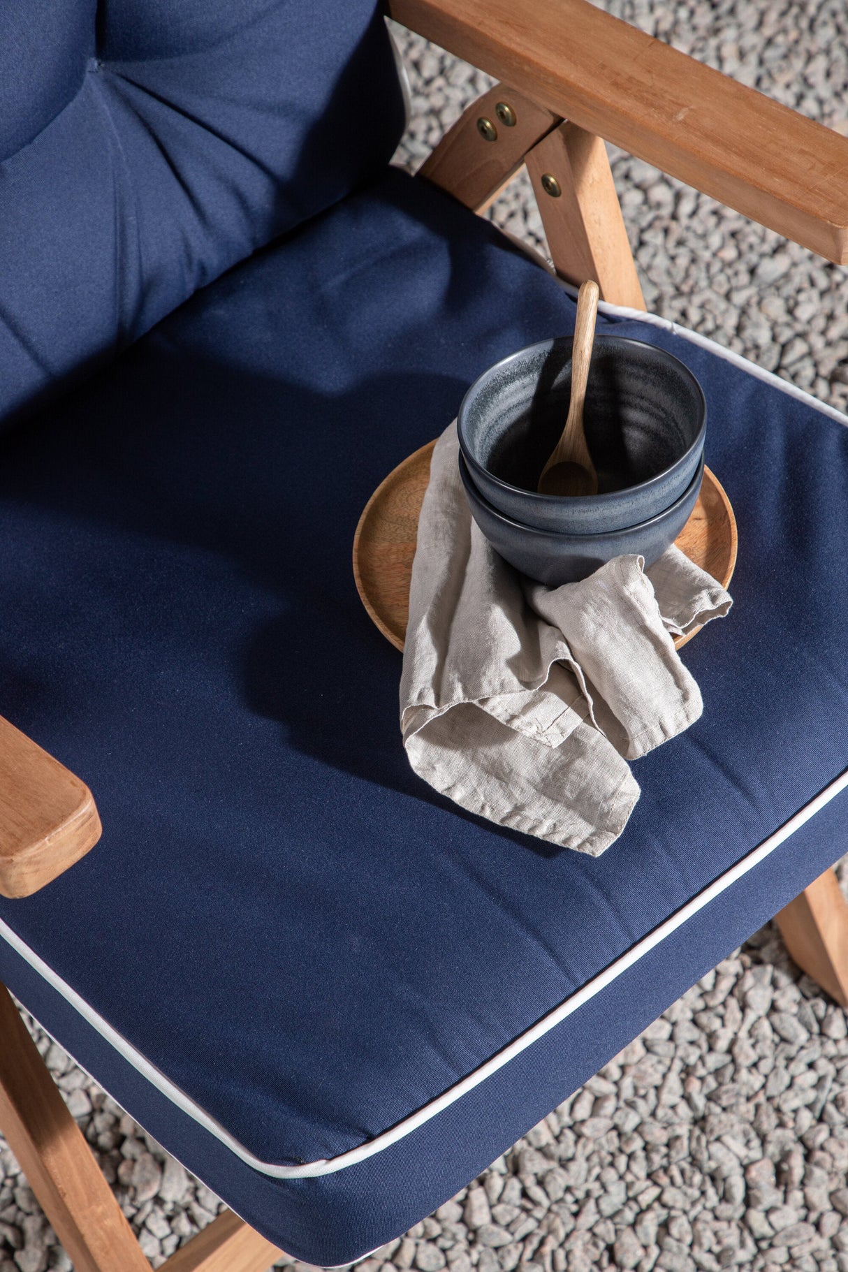 Fura Outdoor - Sitzpolster - blau/Polyester - Outdoor - Sitzpölster - ALVAHOME