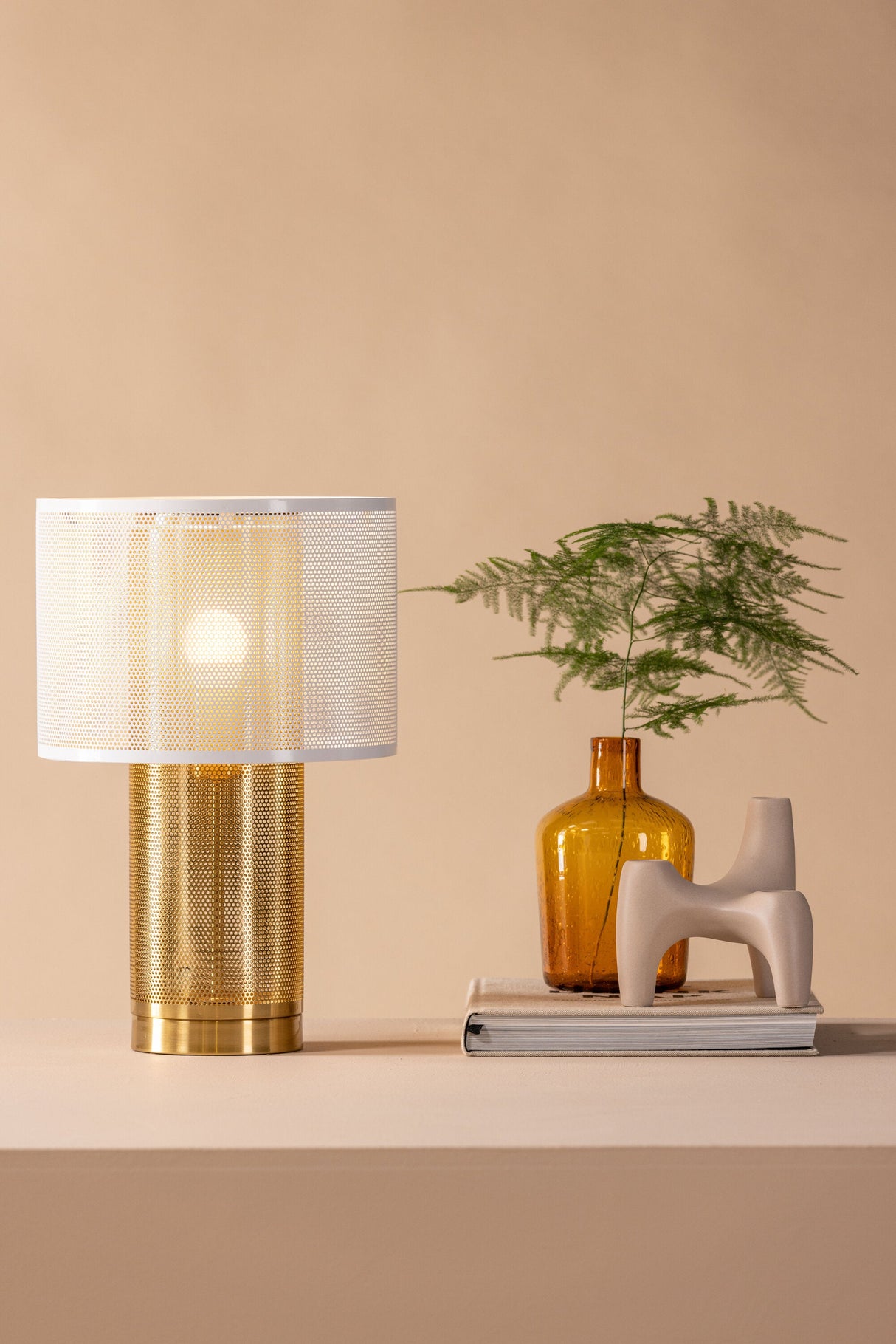 Gap Tischlampe - weiß/Eisen - Tischlampen - ALVAHOME