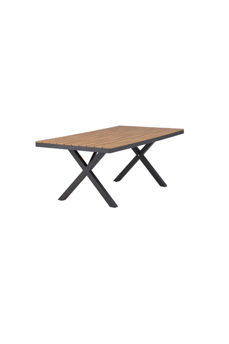 Garcia Outdoor - Esstisch rechteckig - schwarz/Aluminum - Outdoor - Esstische (rechteckig) - ALVAHOME