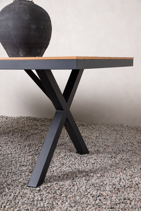 Garcia Outdoor - Esstisch rechteckig - schwarz/Aluminum - Outdoor - Esstische (rechteckig) - ALVAHOME