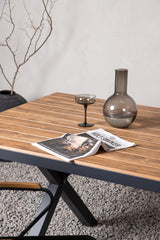 Garcia Outdoor - Esstisch rechteckig - schwarz/Aluminum - Outdoor - Esstische (rechteckig) - ALVAHOME