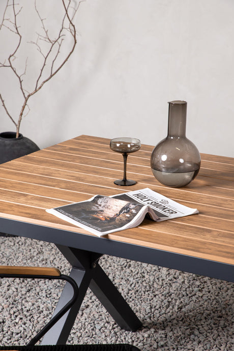 Garcia Outdoor - Esstisch rechteckig - schwarz/Aluminum - Outdoor - Esstische (rechteckig) - ALVAHOME