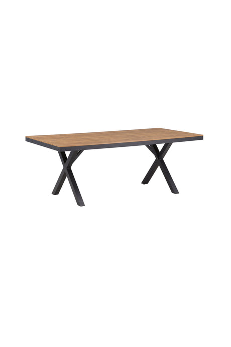 Garcia Outdoor - Esstisch rechteckig - schwarz/Aluminum - Outdoor - Esstische (rechteckig) - ALVAHOME