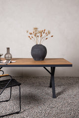 Garcia Outdoor - Esstisch rechteckig - schwarz/Aluminum - Outdoor - Esstische (rechteckig) - ALVAHOME