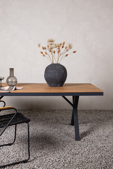 Garcia Outdoor - Esstisch rechteckig - schwarz/Aluminum - Outdoor - Esstische (rechteckig) - ALVAHOME